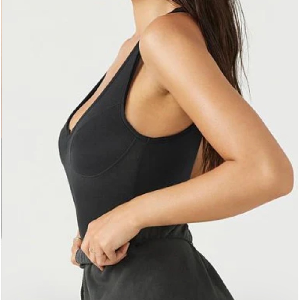 Joah Brown black balconette tank, never worn